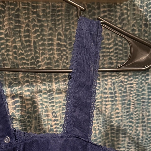 Reformation Rowen Linen Navy Blue Midi Dress - Picture 5 of 10